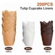 thumbnail image 2 of 200pcs Tulip Cupcake Liners, Muffin Liners Holders for Baking Cups, 2 of 5
