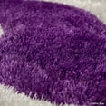 thumbnail image 4 of Allstar Purple Shaggy Area Rug with 3D Wavy Design. Contemporary Formal Tween Hand Tufted (7' 6" x 10' 5"), 4 of 5