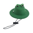 thumbnail image 2 of Gorro de cubo de mascotas cómodas vestidos de fotos divertidas y lindas fotos para gatos perros pequeños gorro de gato con gorra de pescador con tapa Rana, 2 of 8