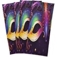 thumbnail image 2 of Coolnut Mardi Gras Carnival Mask Kitchen Dish Towel Set 1Pcs,Dishcloths Sets Fast Drying Kitchen Towels Tea Towels Gift Set for Drying Cleaning Cooking Baking422 Wash cloth, 2 of 7
