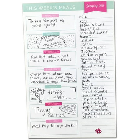 Bloom Daily Planners Meal Planning Pad, 6