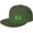 Moss Green, variant on Brasil Flag Flat Bill Hats Teens Cool Snapback Baseball Cap Unisex