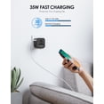 thumbnail image 3 of EPICKA Universal Travel Adapter, PD 35W International Plug Adapter with Dual AC Outlet, Wall Charger 2 USB-C & 3 USB-A(TA-205, Black), 3 of 8