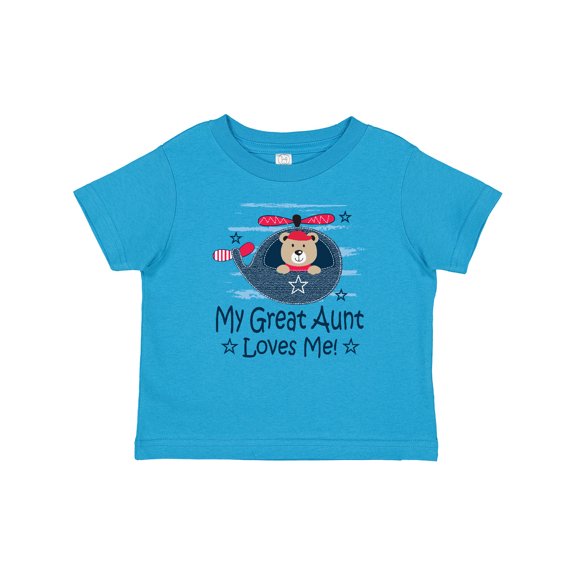 Inktastic My Great Aunt Loves Me Nephew Bear Boys Baby T-Shirt