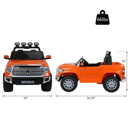 Licensed Toyota Tundra Kids Ride On Truck Electric Car w/ Remote