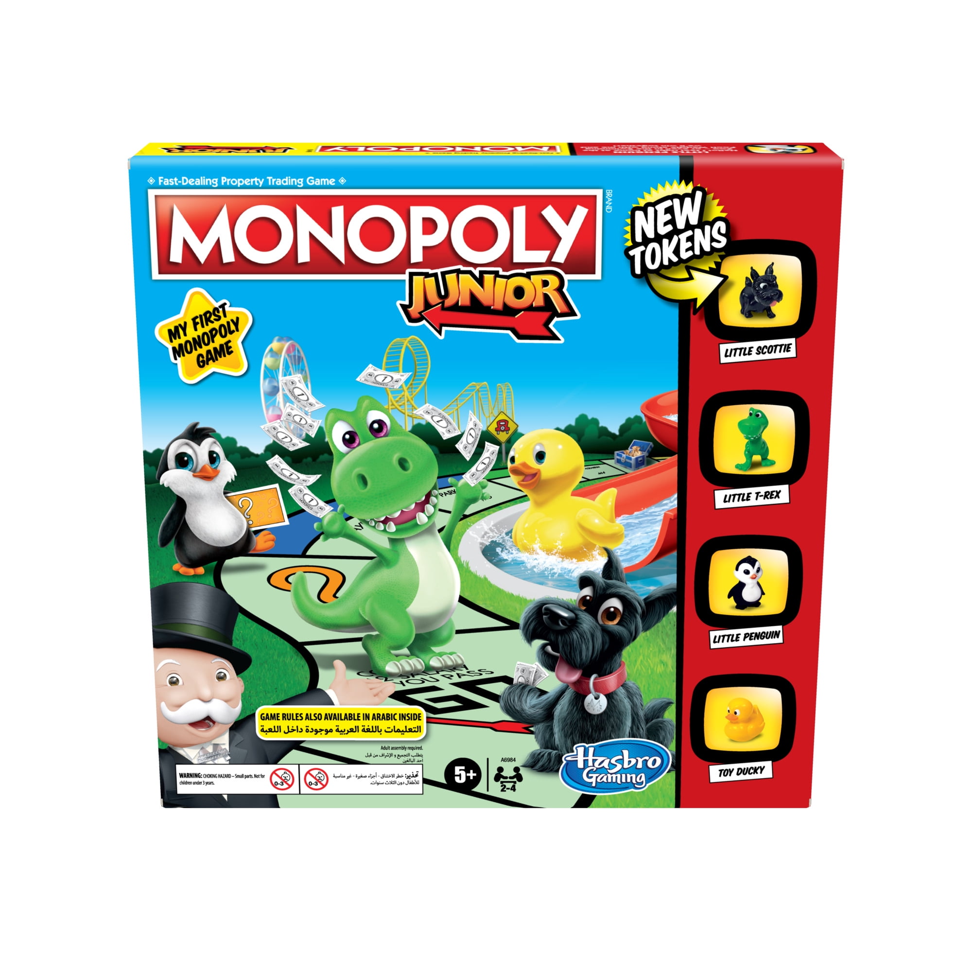 2 - new in blister Board game monopoly junior the indestructible II