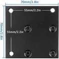 thumbnail image 2 of Height Adjustable Aluminum Alloy Furniture Legs, Sofa Coffee Table Legs, Washbasin Bathroom Cabinet Feet,5-40cm, Matt Black, With Screw,4 Pieces (20cm, 2 of 5