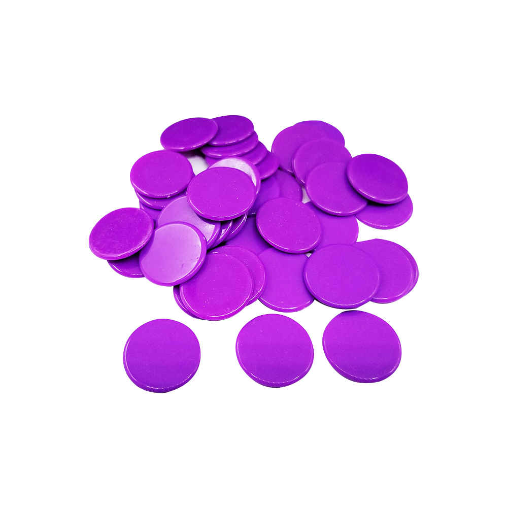 100pc/ 19mm Creative Gift Accessories Plastic Poker Chips Casino Bingo Markers Token Fun Family