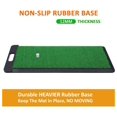ZZYY Golf Practice Mat with Heavy Rubber Base for Driving Hitting