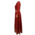 thumbnail image 3 of HAWEE Robe Formelle à Manches Longues Col Rond Maxi Robe de Soirée Cocktail Élégante Robe de Mariage (P-5TG), 3 of 5