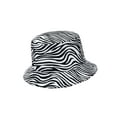 thumbnail image 6 of Daisy Rose Bucket Hat - Unisex Packable Summer Travel Beach Sun Hat - Zebra, 6 of 7