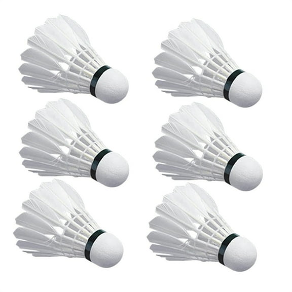 Triani 6Pcs Feather Badminton Shuttlecocks Fast flightt Feather Shuttlecock Badminton for Indoor Outdoor Sport Ball Training