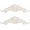 Antique White-15.5 inch-2pcs, variant on 2PC Cast Iron Fleur De Lis Wall Decor, Vintage Ornate Metal Flower Scrolled Wall Pediments Decor, 15.5" Long Carved Appliques Onlays, Wall Door Cabinet Mantel Topper Corner Carving Decals