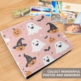 thumbnail image 4 of FORMRS 3 Ring Photo Album 4"x6" Self Adhesive Large Capacity PU Leather Cover, Pastel Pink Halloween, 4 of 8