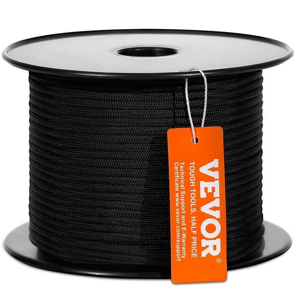 Cuerda de escalada VEVOR de nailon trenzado de 3/16 pulgadas x 250 pies 720 libras