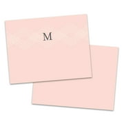 Personalized Zig Zag Monogram Folded Note Card