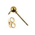 thumbnail image 2 of 26001401-151 JOHN BEAD MHF EARRING POST W 4MM BALL GOLD 12PC, 2 of 2