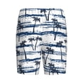thumbnail image 7 of Daiia Retro Coconut Tree Mens Woven Stretch Pajama Short,Short Pajama Pants-3X-Large, 7 of 7