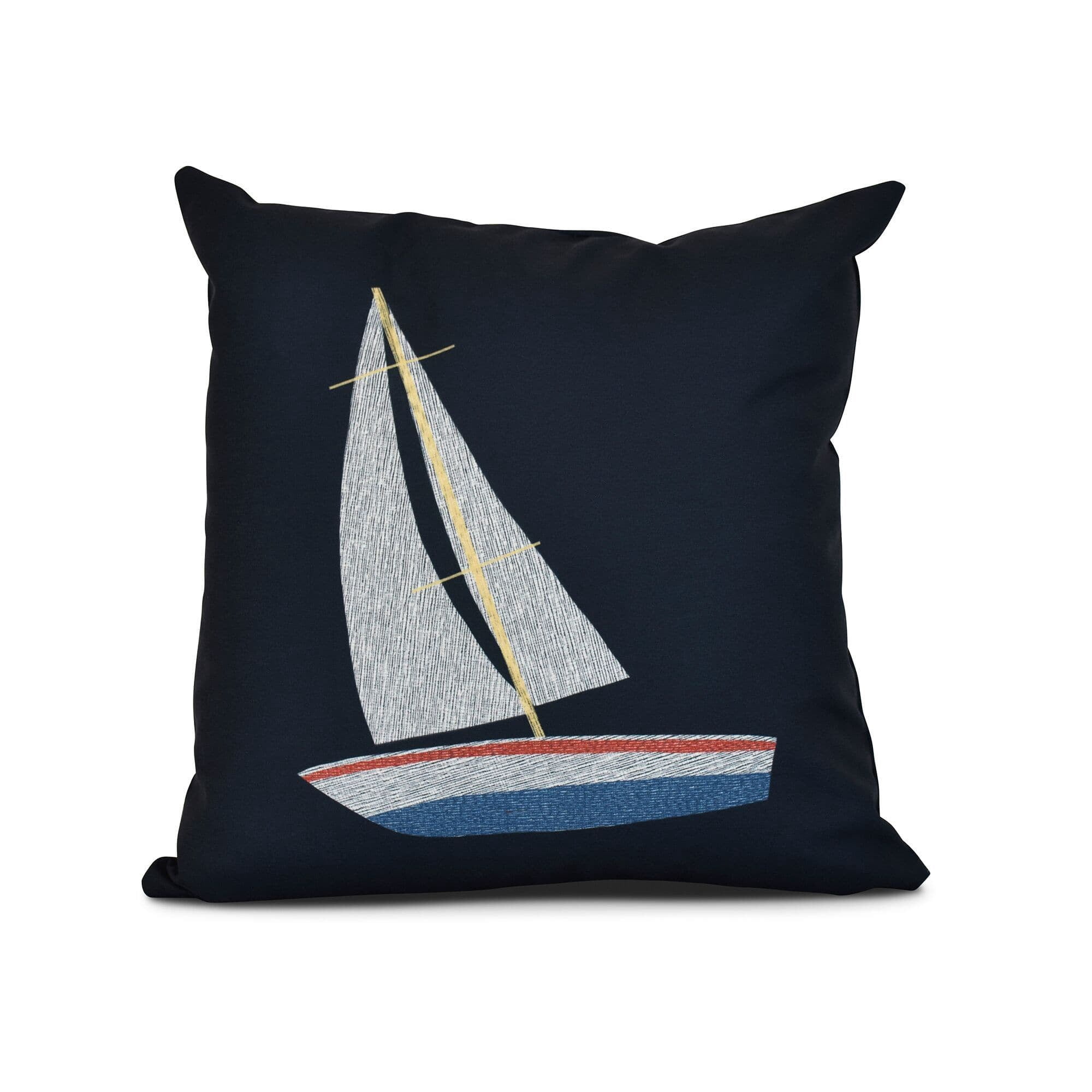 Simply Daisy, Set Sail, Geometric Print Pillow