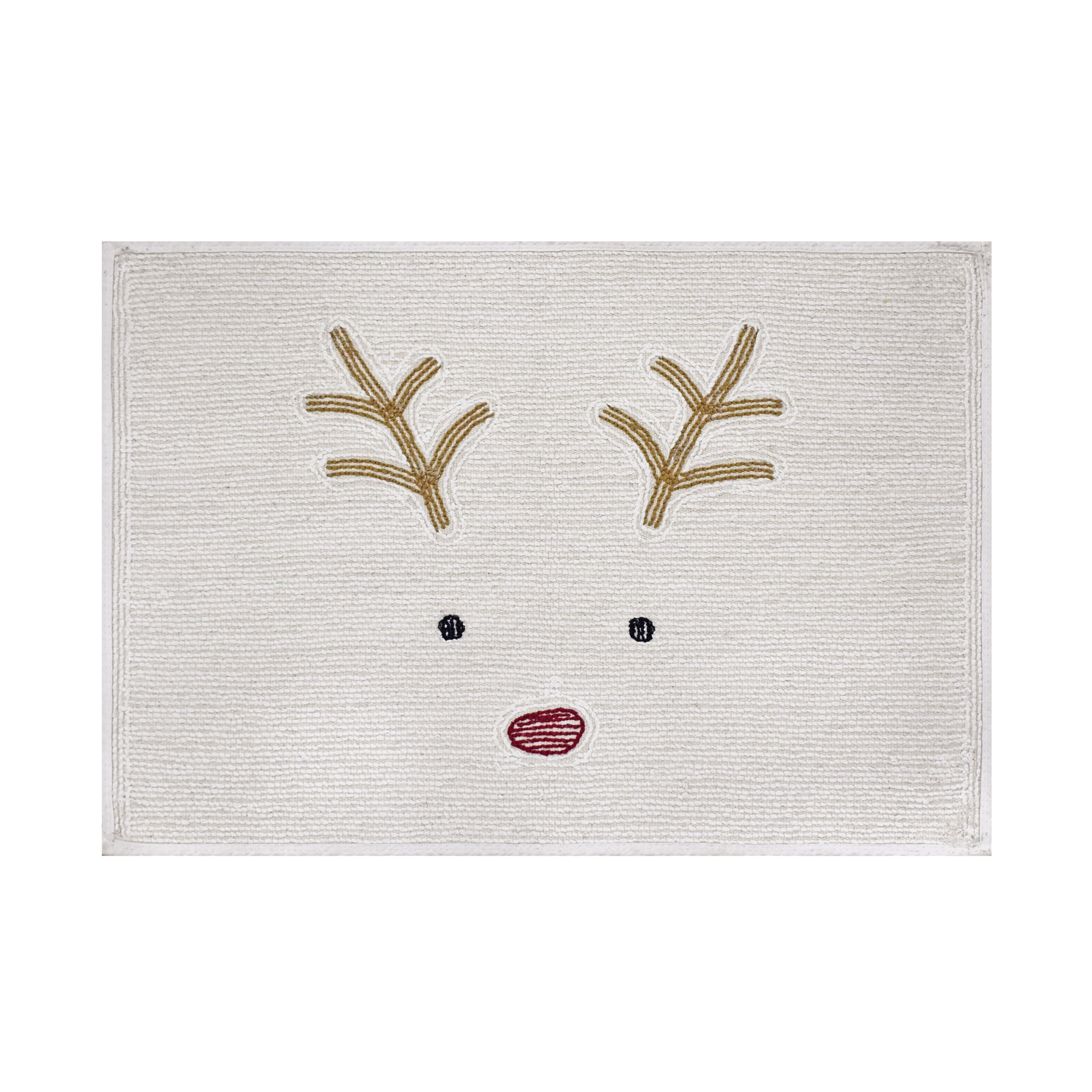 Holiday Time Reindeer Bath Rug, 17"x24"