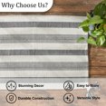thumbnail image 5 of Split P Raven Stripe White Indoor Rug 2' x 3', 5 of 5