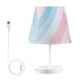 thumbnail image 7 of Yayeee Mini Table Lamp 10.8" Dimmable with Fabric Shade 3 Color Temperatures, Blue Gradient, 7 of 7