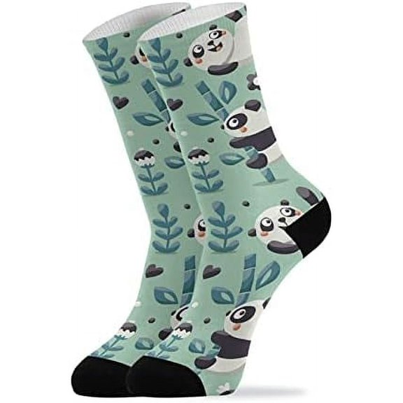 Coolnut Cute Panda Socks Winter Warm Socks Fashion Print Socks Novelty Casual Socks for Men Women( 1 Pack)