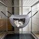 thumbnail image 5 of Yhmxh Hamaca de malla transpirable para jaula de gatos, cama colgante estilo cueva con juguete de pompón, nido suave para dormir para gatitos, gatos y mascotas pequeñas en jaulas, ideal para descan, 5 of 6