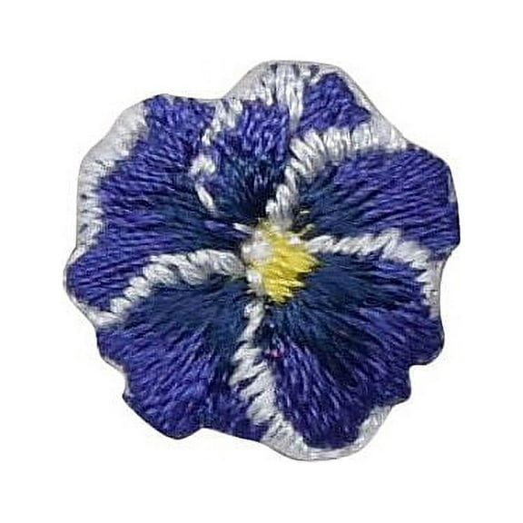 Pansies - Purple - Pansy Flower - Small Mini - Iron on Applique/Embroidered Patch