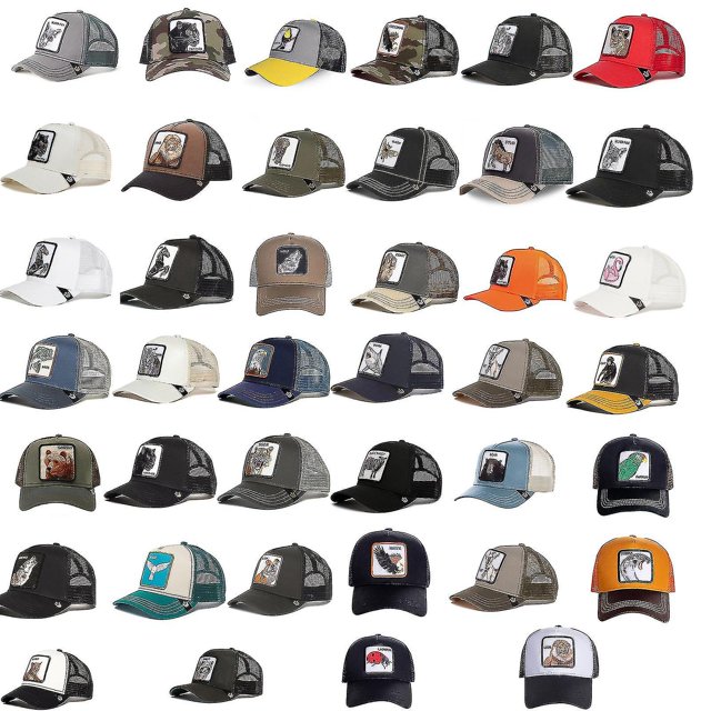 Farm Animal Trucker Adjustable Baseball Cap Mesh Style For Men Women Hat Snapback Hip Hop Bros