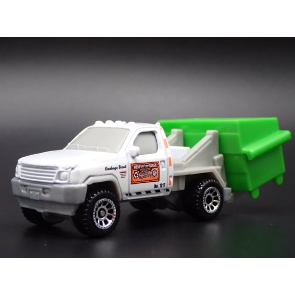 Open Box MODERN GARBAGE TIPPER TRASH TRUCK & DUMPSTER 1/64 MB SCALE DIECAST MODEL CAR