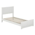 thumbnail image 5 of AFI Berkshire Twin XL Wood Low Profile Platform Bed with Matching Footboard, White, 5 of 9