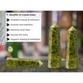 thumbnail image 3 of Green Tourmaline In Matrix Crystal Tower Obelisk Point (3" to 4" INCH), 3 of 4