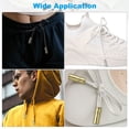 thumbnail image 5 of Uxcell Shoelace Tips, 16 Pack Zinc Alloy Shoelace Head Cords End for Repairing Shoes String, Silver Tone Style C, 5 of 5