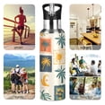 thumbnail image 7 of Yayeee 33oz Insulated Water Bottle Double Wall Stainless Steel with Flip Straw Lid, Beige Playful Stamp, 7 of 7