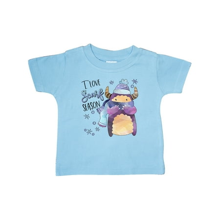 

Inktastic I Love Scarf Season Cute Winter Yeti Gift Baby Boy or Baby Girl T-Shirt