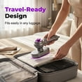 thumbnail image 3 of Upgrade Garment Steamer for Clothes, Portable Travel Clothing Steamer Iron, 21s Fast Heat-up, Travel Size with Large Ceramic Heat Panel,Quick Wrinkle Removal (B), 3 of 8