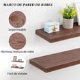 thumbnail image 3 of Set de 6 Unidades Estantes Flotantes (50 * 20 cm), Soportan hasta 10 kg Repisas Flotantes, estantes flotantes de Pared,Estante de Almacenamiento Flotante Simple y Moderno, 3 of 9