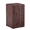 B-Walnut, variant on Side Table 16 Inch Cube Natural Wood Grain MDF Low Profile End Block No Assembly for Sofa