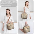 thumbnail image 4 of Sac à Lunch Isolé Imprimé Esthétique Grande Boîte à Lunch Réutilisable Sac à Lunch Adulte Double Compartiment Sac à Lunch Étanche Sac à Lunch Pliable Multi-Poches, 4 of 6
