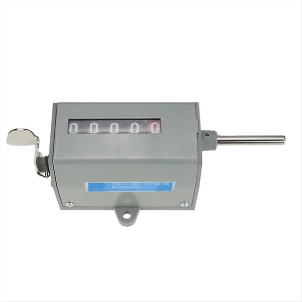 75-I Contador Manual Mecánico de 5 Dígitos para Punzonadoras Contador de Revoluciones Industrial Tipo Rotación CA 220 V
