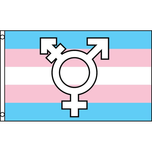 Transgender Symbol Lgbt Polyester 3x5 Foot Flag Gay Lesbian Bisexual Banner New Walmart Com Walmart Com