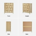 thumbnail image 5 of YOCWO Fluted 4 Drawer Dressers for Bedroom, 30" Wide Modern Chest of Drawer with 4 Big Drawers, Natural, 5 of 8