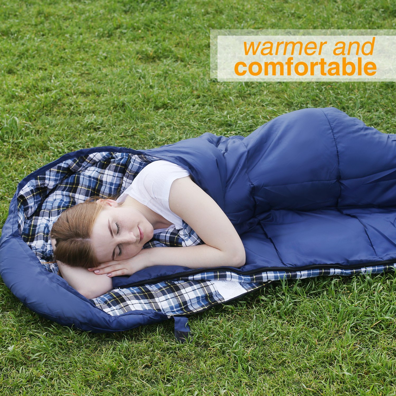 Redcamp Flannel Sleeping Bag for Adults photo 6