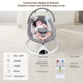 thumbnail image 6 of Baby Swing, Yadala Baby Swings for Infants Electirc Baby Rocker Bouncer with Remote Control and Music, Gray, 6 of 6