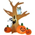 thumbnail image 1 of HOMCOM 7.5’ Tall Outdoor Lighted Airblown Inflatable Halloween Decoration - Haunted Tree W/Own/Ghost/Pumpkins, 1 of 8