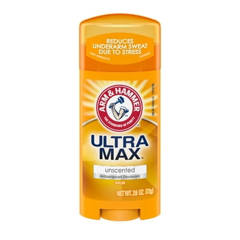 ARM  HAMMER ULTRA MAX Solid Antiperspirant Deodorant, Unscented, 2.6 oz.
