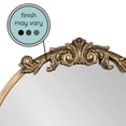 thumbnail image 4 of Kate and Laurel Arendahl Ornate Glam Oval Wall Mirror, 18 x 24, Antique Gold, Beautiful Bohemian Mirror for Wall, 4 of 8