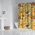thumbnail image 2 of Fall Sunflower Pumpkin Shower Curtain 72"x84" ,Bathroom Decorative Shower Curtains Set with 12 Hooks,Modern Waterproof Washable Shower Curtain, 2 of 6