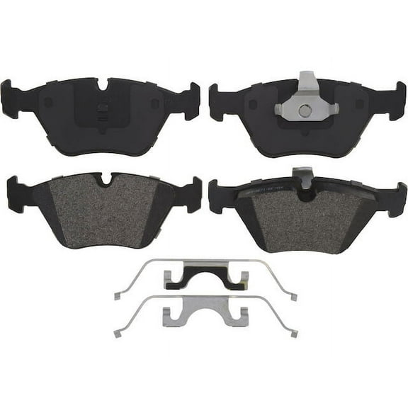 Front Brake Pad Set - Compatible with 2001 - 2003 BMW 525i 2002